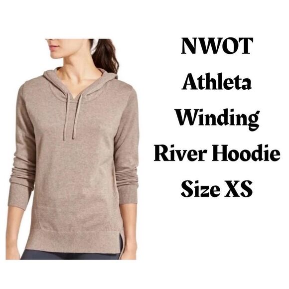 Athleta Sweaters - NWOT Athleta Winding River‎ Hoodie | Size XS